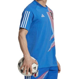 アディダス adidas サッカー日本代表 2022 トラベル Tシャツ サッカー レプリカウェア JAPAN 22FW (DE103-HD8931)バーゲン サッカー 用品 セール