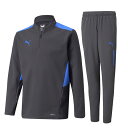 プーマ PUMA INDIVIDUALCUP 1/4 トレーニングウェア・パンツ ジュニア スウエット 上下セット (657796/657808)