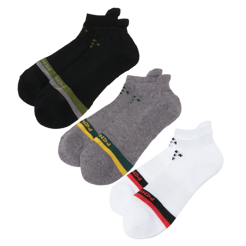 ペナルティ penalty アンクルソックス3足セット(22-24cm) ジュニア サッカー フットサル ソックス 靴下 23SS (PSS3321)