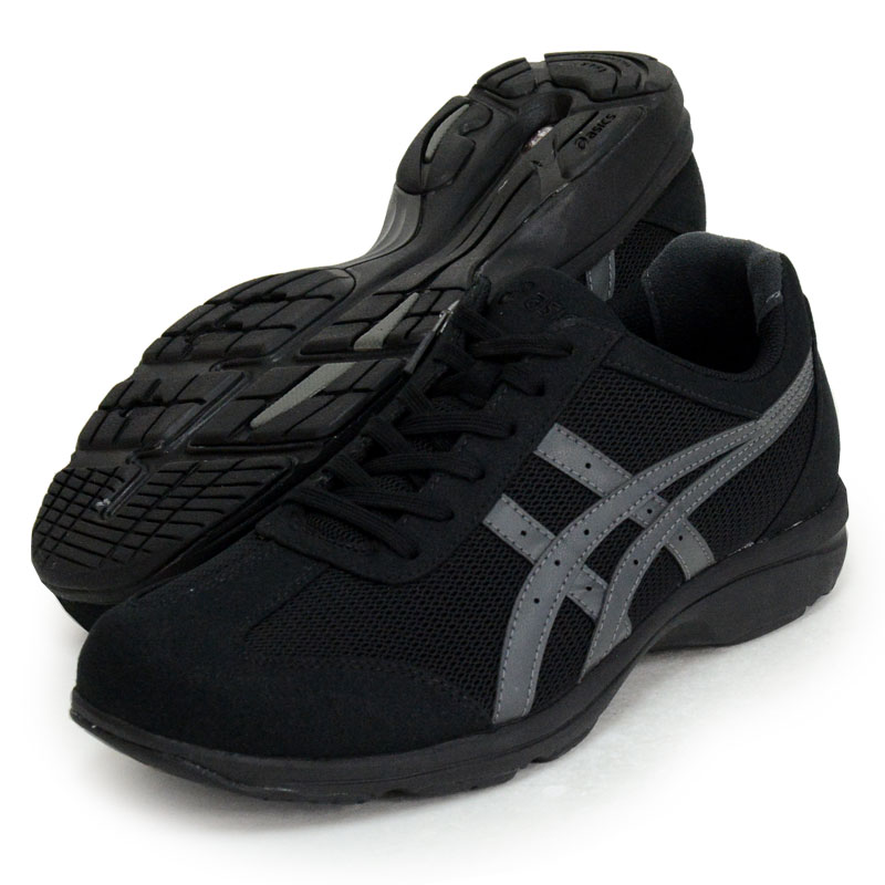 アシックス asics HADASHIWALKERRPLUS536 (ブラック×チャコールグレー) メンズ ウォーキングシューズ 23FW(TDW536-9073)