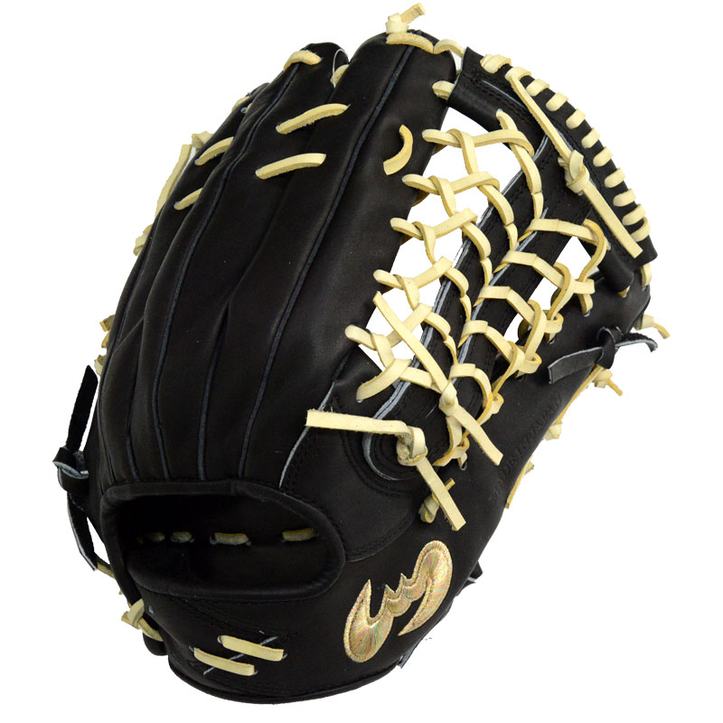 ジームス Zeems 限定 軟式グラブ 三方親 外野手用 コウモリ型ロゴ 野球 軟式 グローブ グラブ 一般 24SS(SV-528GGN-コウモリ-GD)