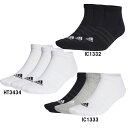 アディダス adidas クッション ローカット ソックス 3足組 マルチSP ソックス 靴下 (EBB61)