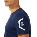 アシックス asicsTEAM HEXAGON SS TOP RECYCSAトレーニングアパレル(メンズ)(2031D729)(4)