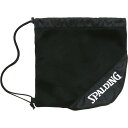 spalding(スポルディング)ボールナップサック ブラック/ホワイトバスケットボールケース(50014wh)(4)