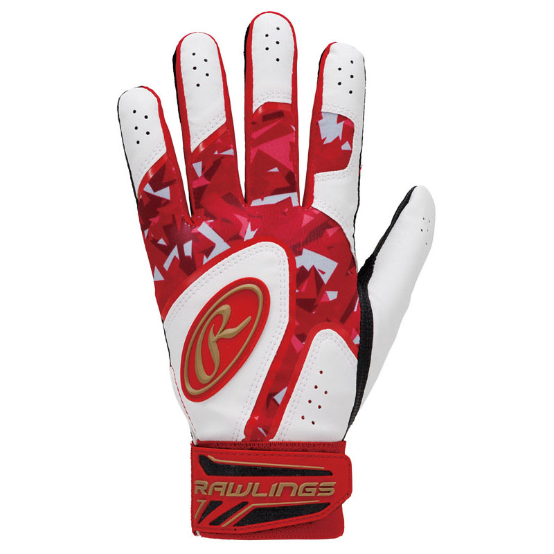 ローリングス Rawlings（両手用） ベクターカモ2ハイパーグリップバッティンググラブ レッド/レッド 24SSEBG24S05