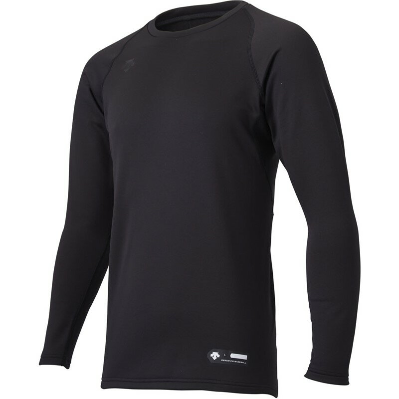 デサント(descente)マルクビ長袖 アンダーシヤツ野球 ソフト アンダーTシャツ(std657b-blk)