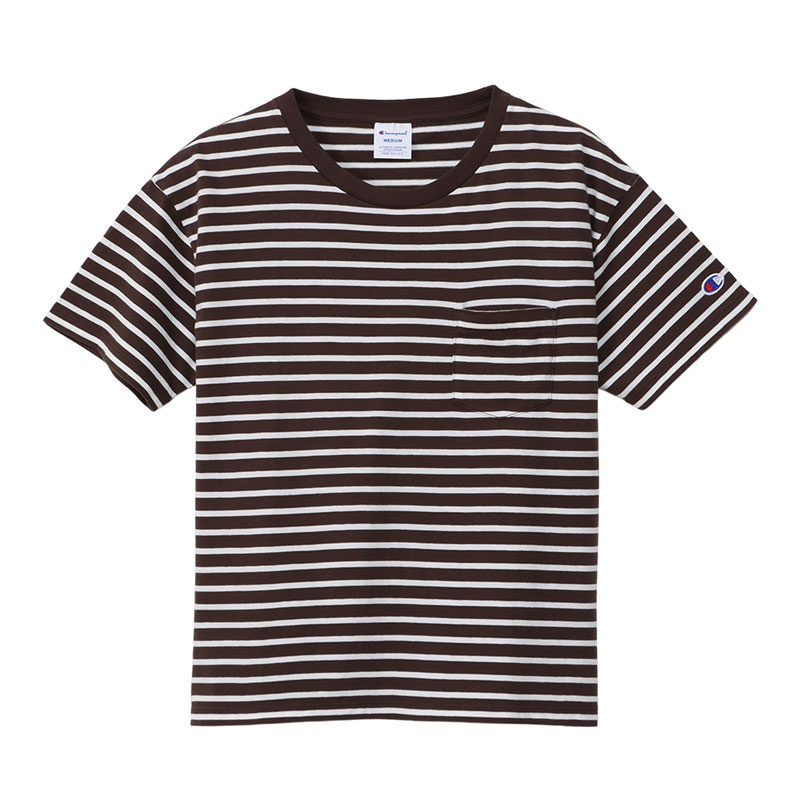 championBORDER POCKET T-SHIRTWOMENS BASICウェアcw-x343-860