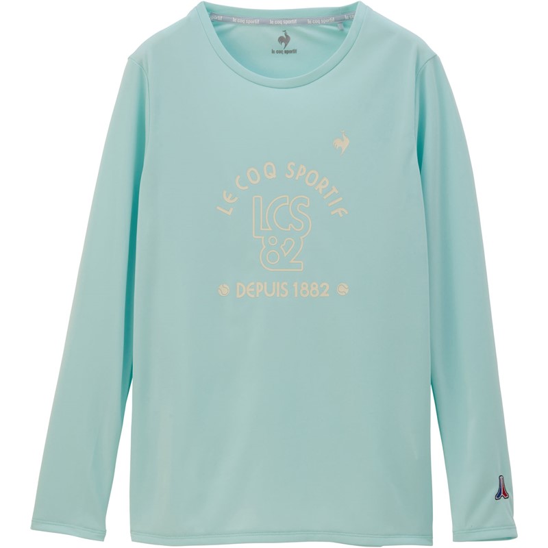 lecoqsportif(ルコック)スポットレス長袖 シャツテニスロングTシャツ W(qtwxjb03-gr)