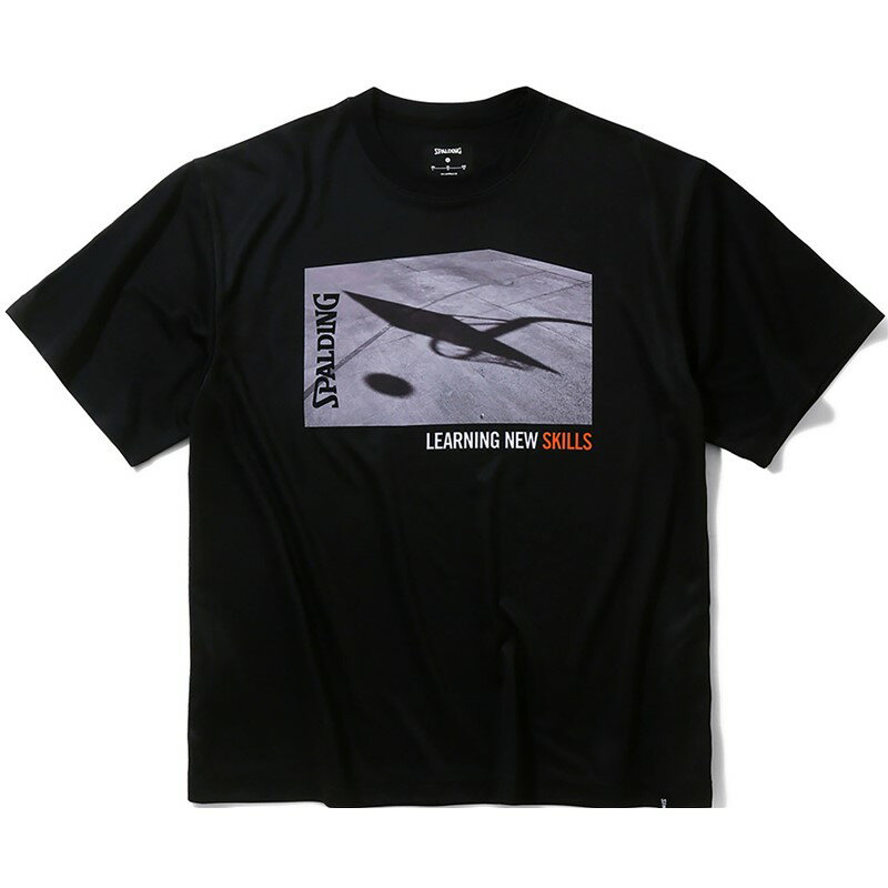 spalding(スポルディング)Tシャツ フォト ラーニング ニュー スキルスバスケット半袖 Tシャツ(smt24015-1000)