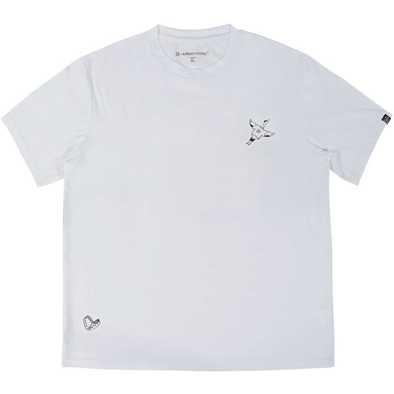 Rakuten - ノーザンカントリーnortherncountryハイブリッドTシャツ バックP TURUアウトドアハンソデTシャツ(tr1315-wt)