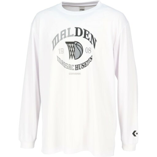 converse(コンバース)4F プリントロングスリーブシャツバスケットTシャツ M(cb242365l-1100) converse(コンバース)4F プリントロングスリーブシャツバスケットTシャツ M(cb242365l-1100)