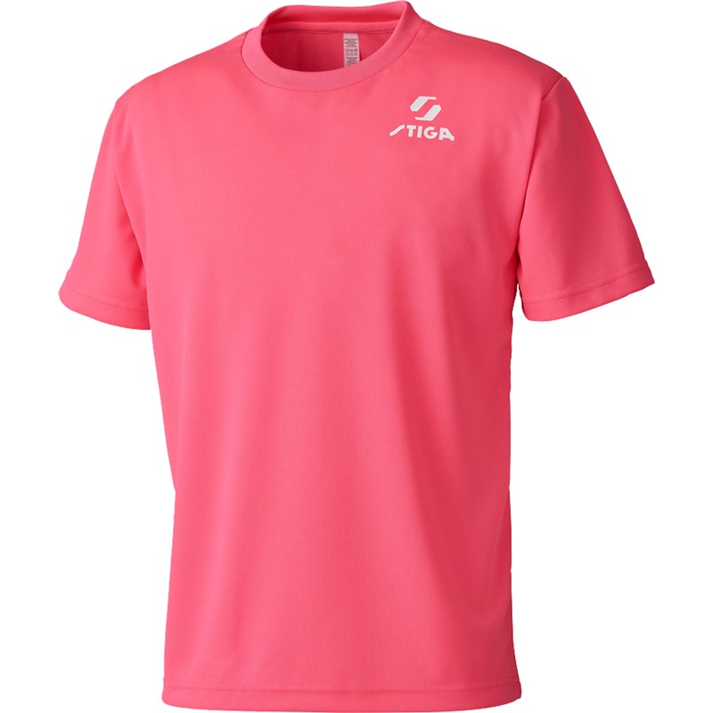 stiga(スティガ)ロゴユニフォーム JP-I Nピンク SSタッキュウゲームシャツ(1850880703)