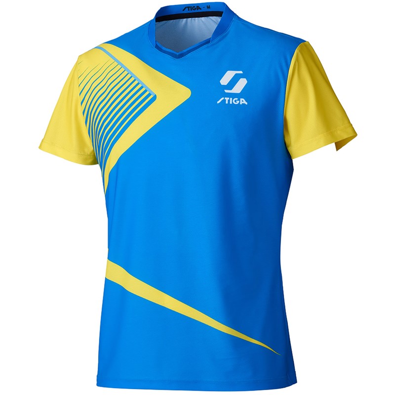 stiga(スティガ)STIGAシャツ KR-I Lブルー 2XSタッキュウゲームシャツ(1805660602)