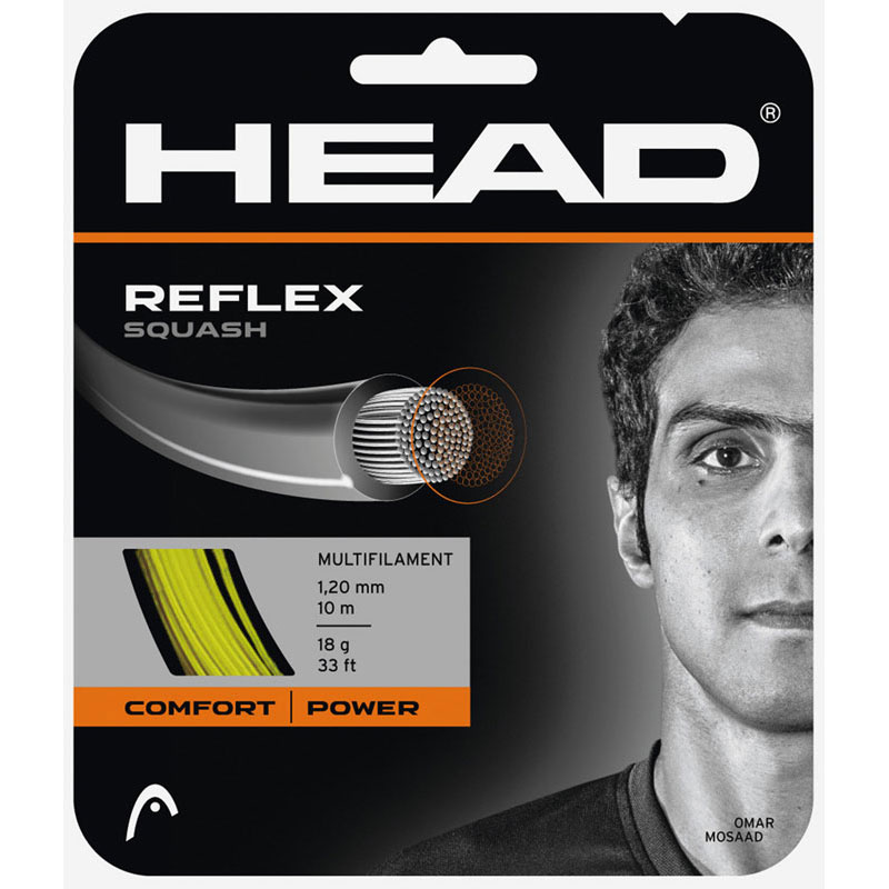 【ロット販売：入り数6】HEAD(ヘッド)スカッシュ ストリング REFLEX SQUASHレクレーション ガット(2812..