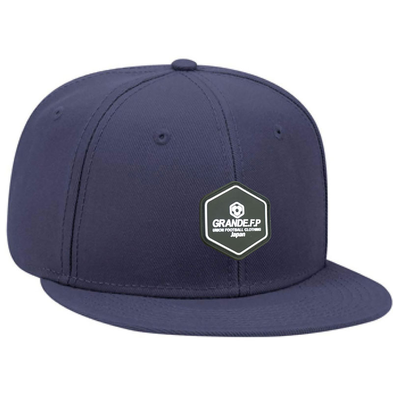 GRANDE.F.P(グランデエフピー)ヘキサゴン.シリコンラバーフラットバイザーキャップフットサル 帽子(gfp..