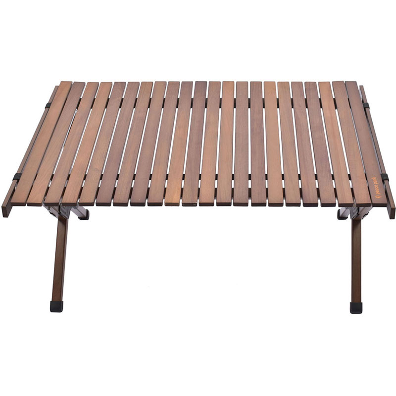 【ロット販売：入り数2】peace park(ピースパーク)FOLDING WOOD TABLE MEDIUMアウトドア テーブル(pp0226br)