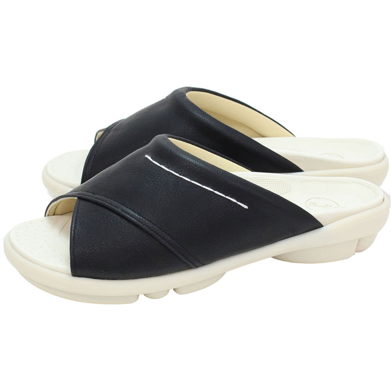 2ball(ツヴォル)TB-202 スライドサンダルカジュアル サンダル(tb202-blk)