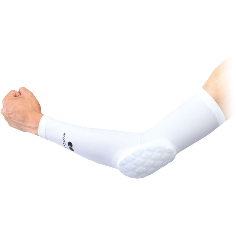 MUELLER ミューラーパフォーマンス パッデッド エルボースリーブ ホワイト Sボディーケア サポーター75711