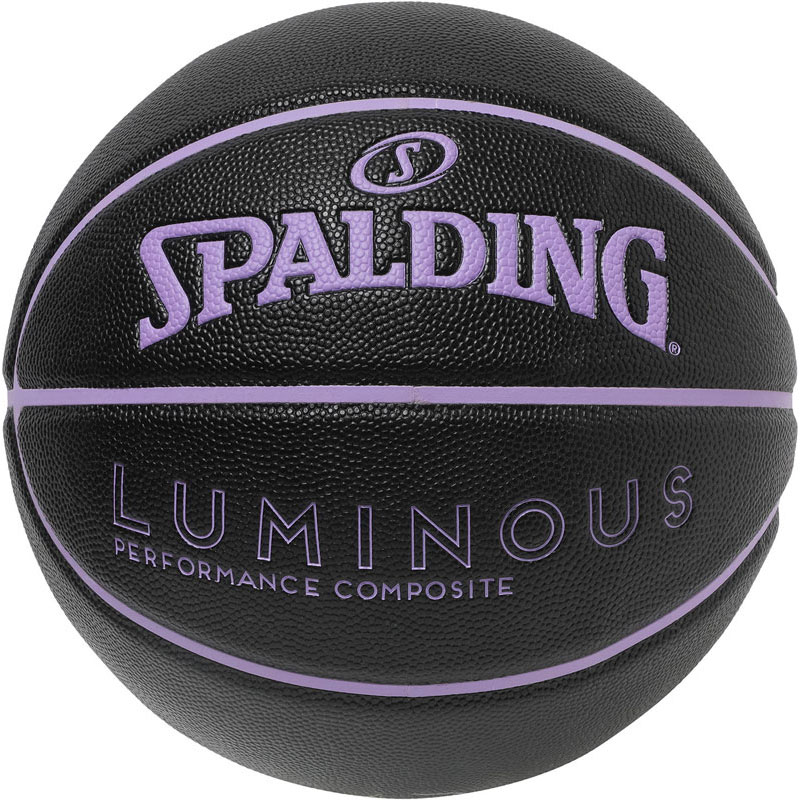 Other - SPALDING スポルディングルミナス ブラック×バイオレットバスケットボール 競技ボール7号77985j