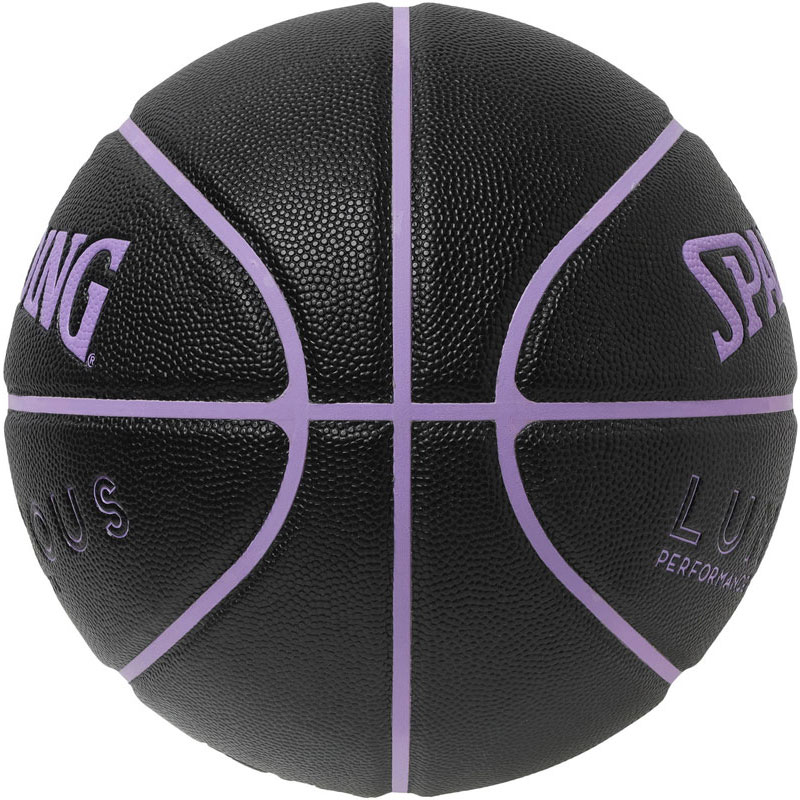 SPALDING スポルディングルミナス ブラック×バイオレットバスケットボール 競技ボ...