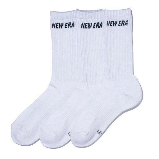 NEWERA(ニューエラ)SOCKS CREW 3PAIRS WHI 25Jウェアソックス14518176 NEWERA(ニューエラ)SOCKS CREW 3PAIRS WHI 25Jウェアソックス14518176
