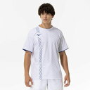ミズノ MIZUNOゲームシャツ(ラケットスポーツ)テニス/ソフトテニス ウエア Tシャツ 半袖(62JAC026)
