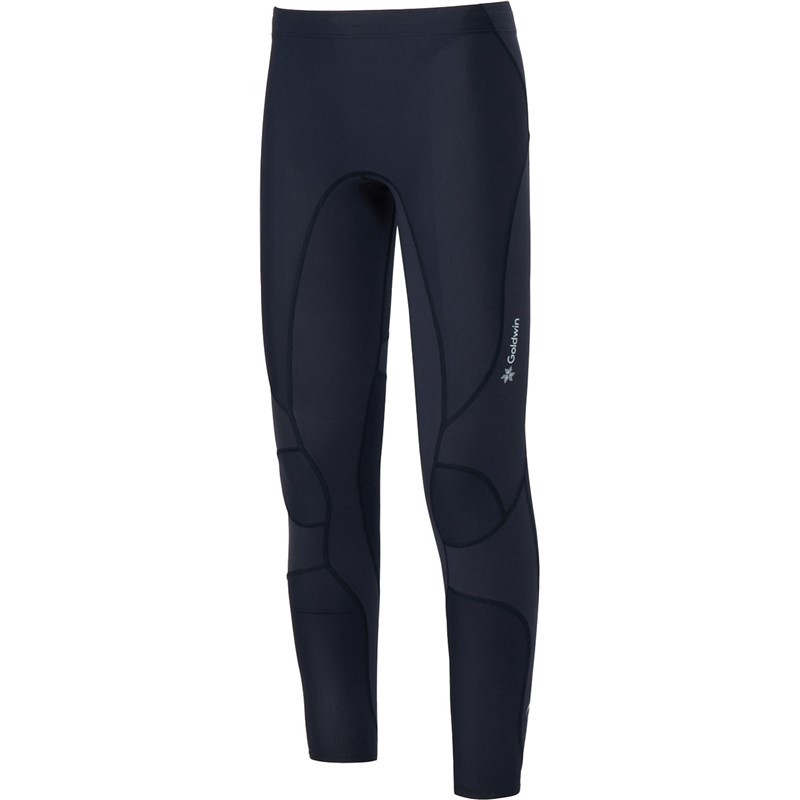 運動時の動きをサポートしてくれるタイツです。 素材：身生地/ナイロン65%・ポリウレタン35%、切替/ナイロン68%・ポリウレタン32% 原産国：日本 【カラー】(bk)