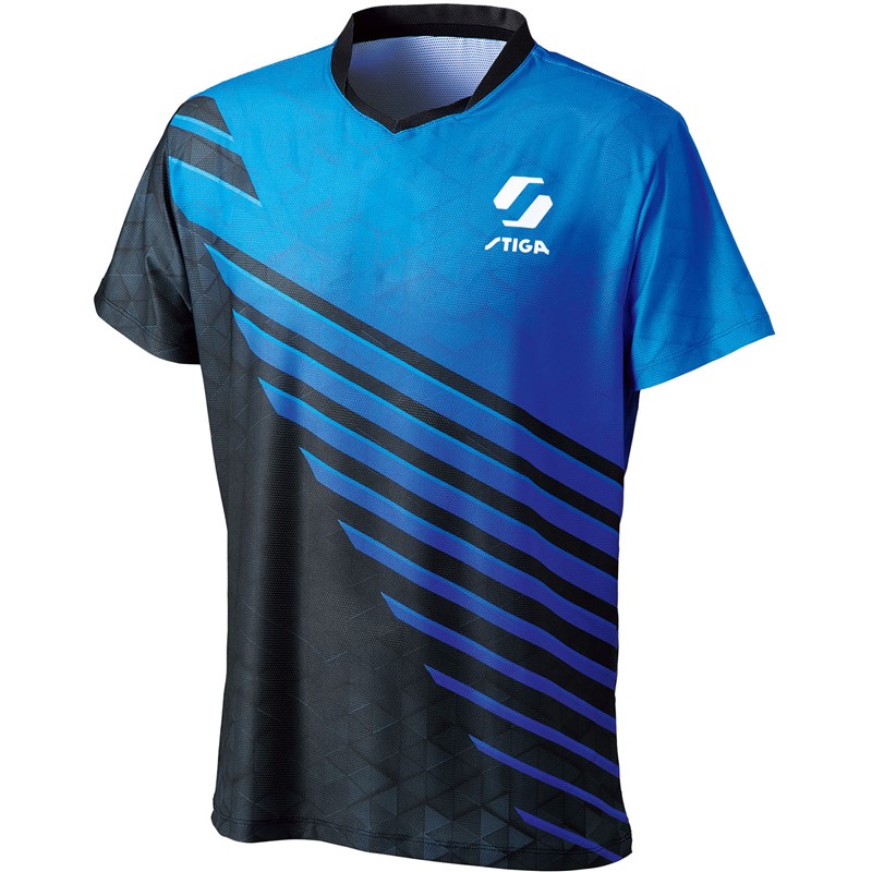 Men'S Wear - stiga(スティガ)STIGAシャツ KRーV ブルー 3XL卓球ゲームシャツ(1840470609)