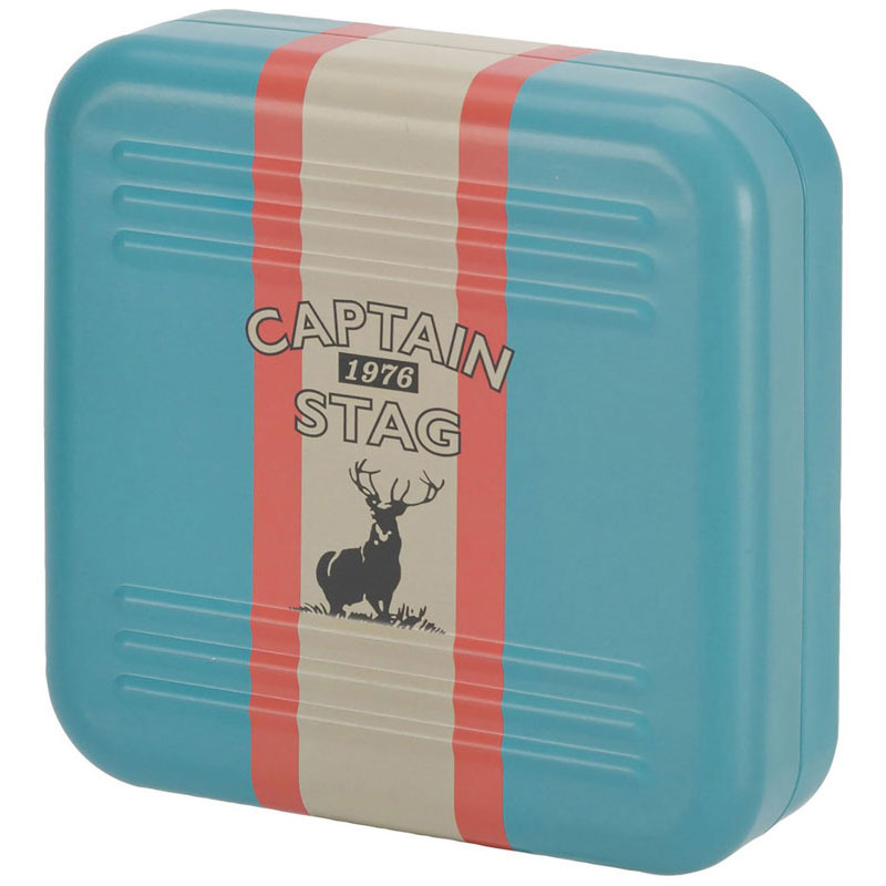 CAPTAIN STAG キャプテンスタッグ蚊取り線香スタンドケース ターコイズ/レーシングストライプアウトドア バーベキューその他um1658
