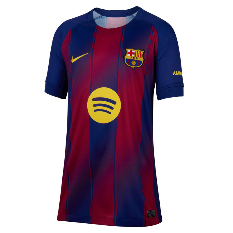 NIKE(ナイキ)FC バルセロナ ナイキ YTH FCB DF JSY S/S トップ STAD HMサッカーウェアゲームシャツ25FA HJ5287