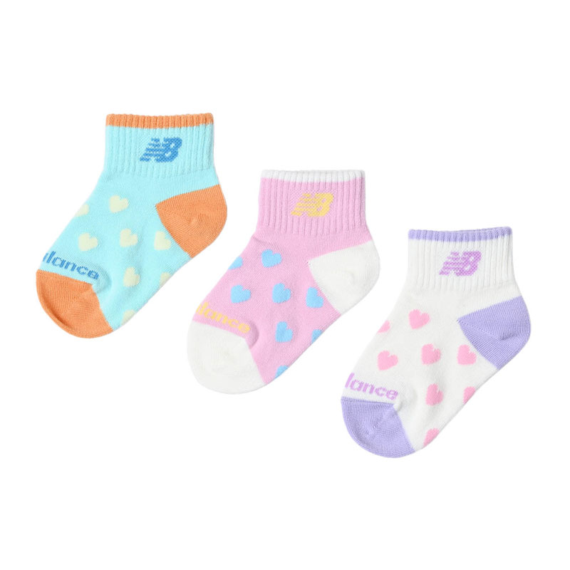 newbalance(ニューバランス)ガールズ3PソックスマルチアスレウェアソックスLAS55649(4)