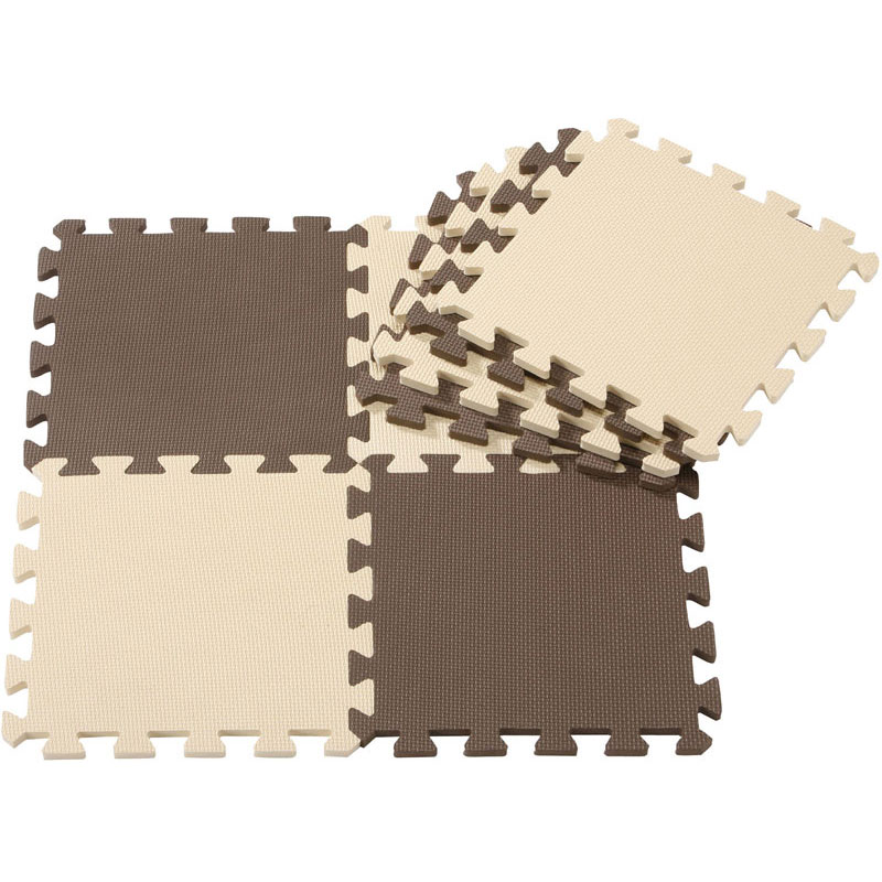 JOINT MAT ジョイントマットやわらかジョイントマット ポルト 8枚組 チョコレートアウトドア グッズその他(869115)