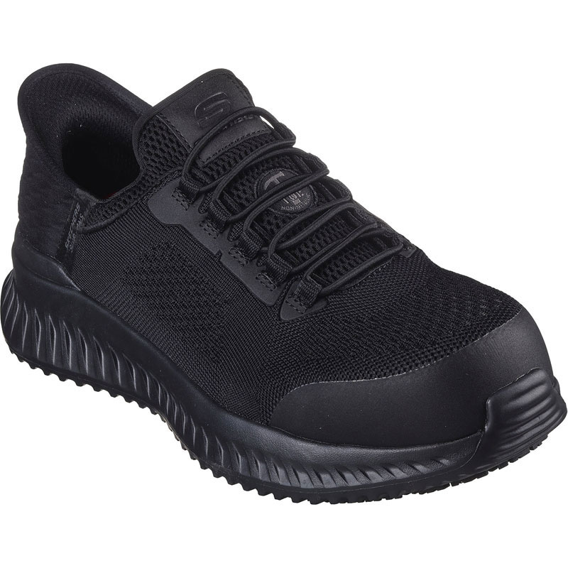 商品の説明 ベストを尽くしたい日に欠かせない、便利で快適性と安全性にも優れたSkechers Hands Free Slip-ins Work:ティリド-フェチット CT。 このスリップオンタイプのワークシューズは、エンジニアードメッシュと合成素材を使用したアッパー、ストレッチレースのフロントデザイン、独自のSkechers Slip-ins(スケッチャーズ ハンズフリー スリップインズ)形状のヒールパネル、独自のHeel Pillow(ヒールピロー)、コンポジットセーフティトゥ(非金属)、クッション性のあるSkechers Air-Cooled Memory Foam(スケッチャーズ エアクールド メモリーフォーム)インソールが特長です。 素材・材質 合成繊維+合成樹脂 原産国:カンボジア王国 カラー:ブラック 関連キーワード シューズ カジュアルシューズ カジュアル 日常使い 普段履き おでかけ おしゃれ ハンズフリー 手を使わない 着脱簡単 さっと履ける 快適 フィット 安全 スリップオン メッシュアッパー ストレッチレース クッション性 メンズ 男性