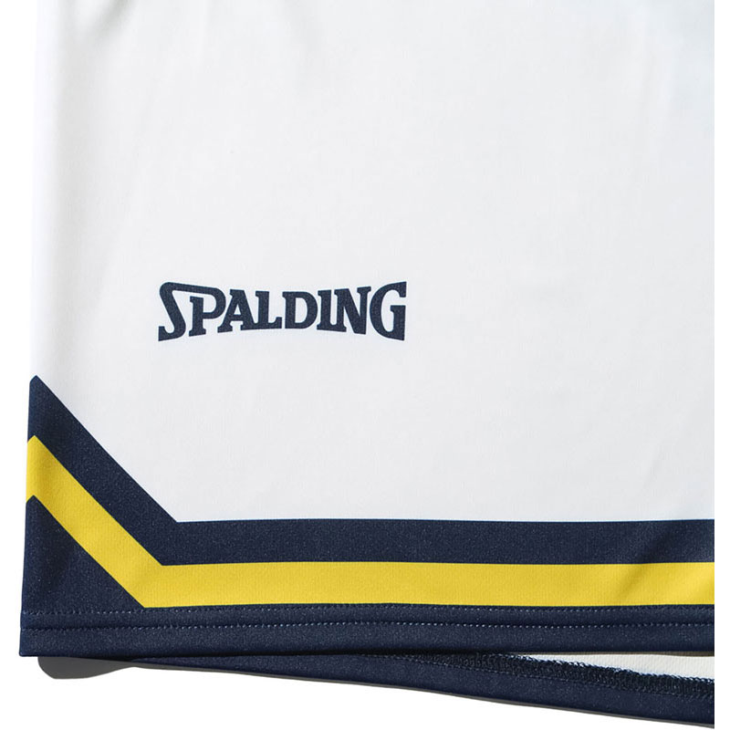 SPALDING スポルディングジャージーショーツ ミシガン UオブM ロゴ サイドバスケッ...