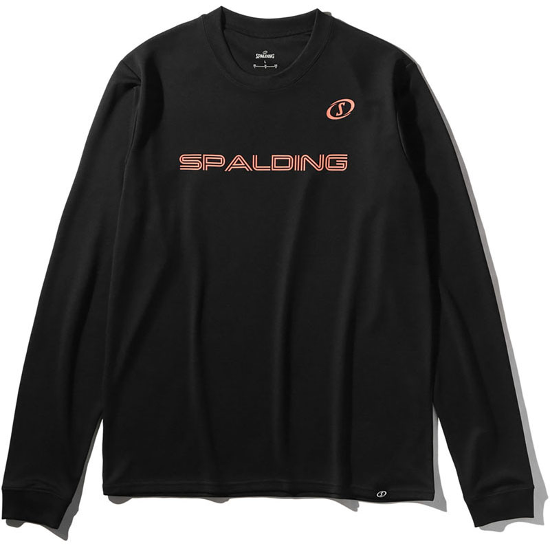 SPALDING スポルディングバレーボール ロングスリーブTシャツ ネオンロゴバレーボール 長袖Tシャツ(smt..