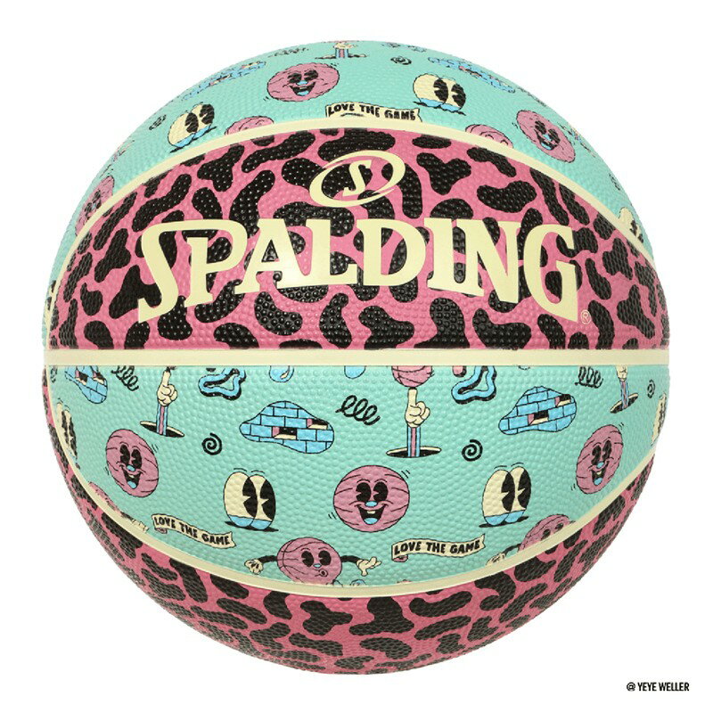 Rakuten - spalding(スポルディング)イェイェ・ウェラー クリーム/PK/TQ SZ5バスケットボール5ゴウ(85474j)
