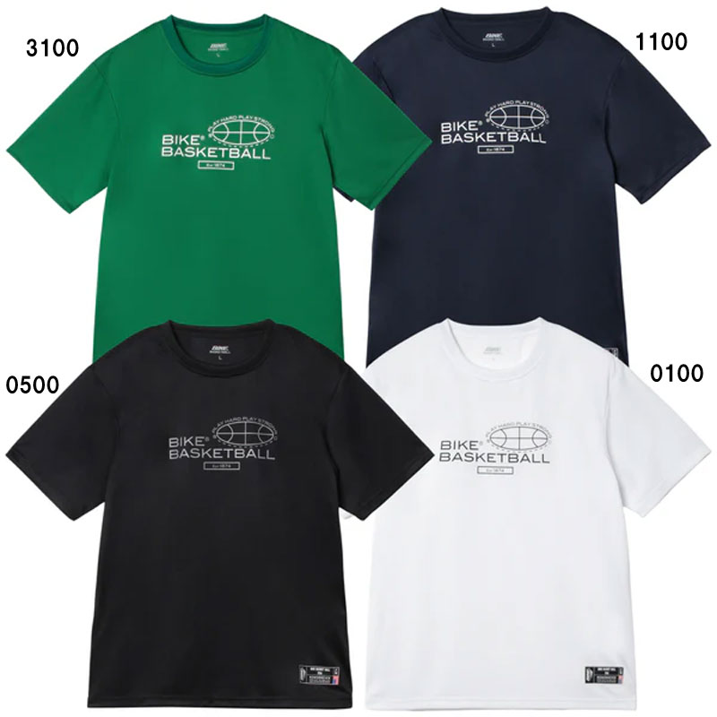 BIKE バイクTシャツ(B/Bロゴ)バスケットボール 半袖TシャツメンズBK6700