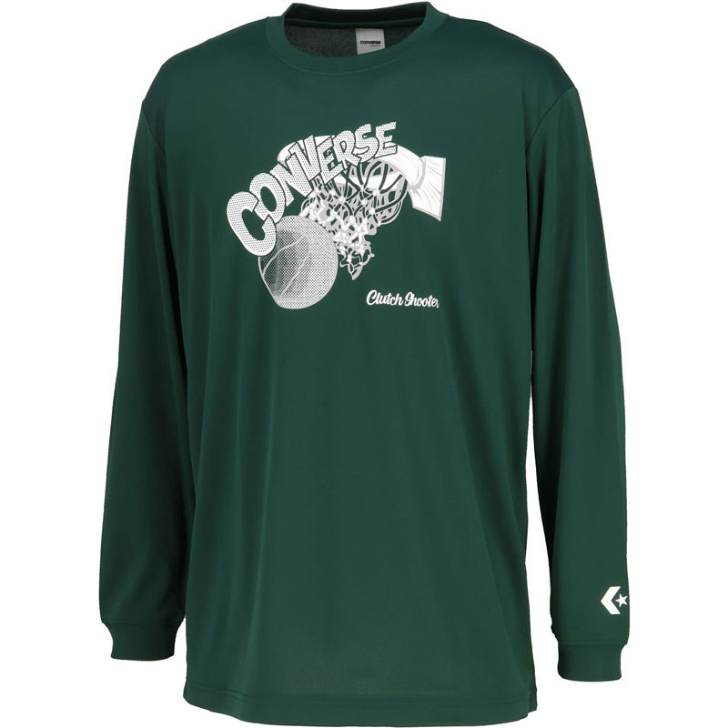 コンバース CONVERSE プリントロングスリーブシャツバスケットボール Tシャツ 半袖Tシャツメンズ（cb252365l-4700）