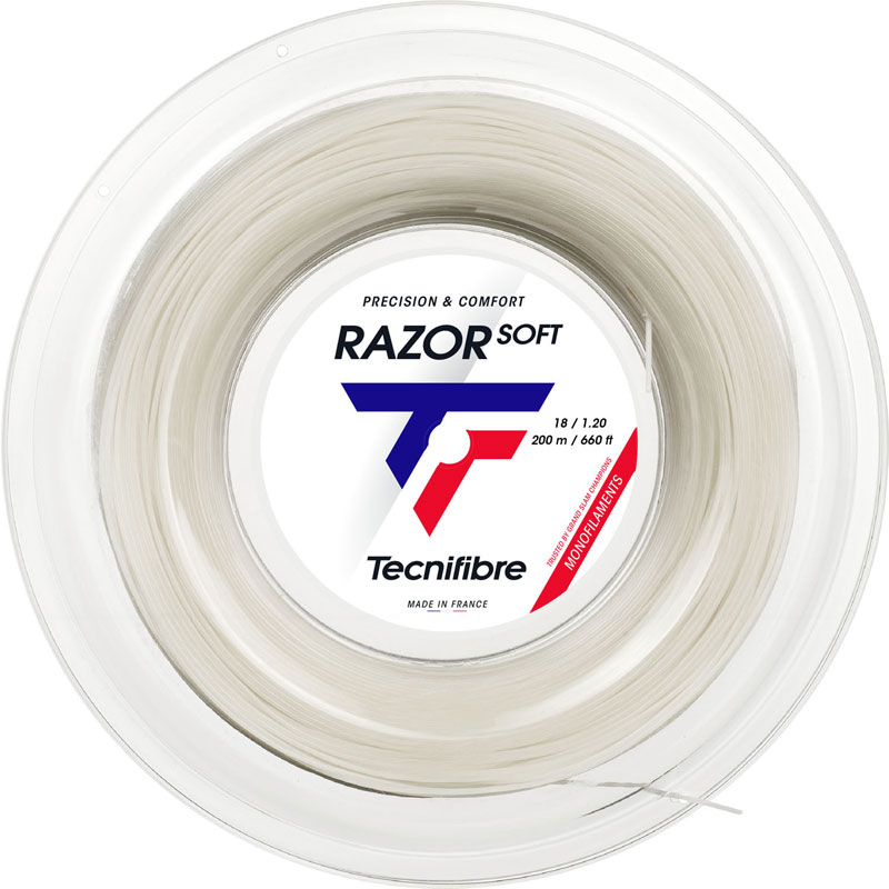 テクニファイバー Tecnifibre RAZOR SOFT 1.20 ホワイト 12mテニス ガット・ラバー...