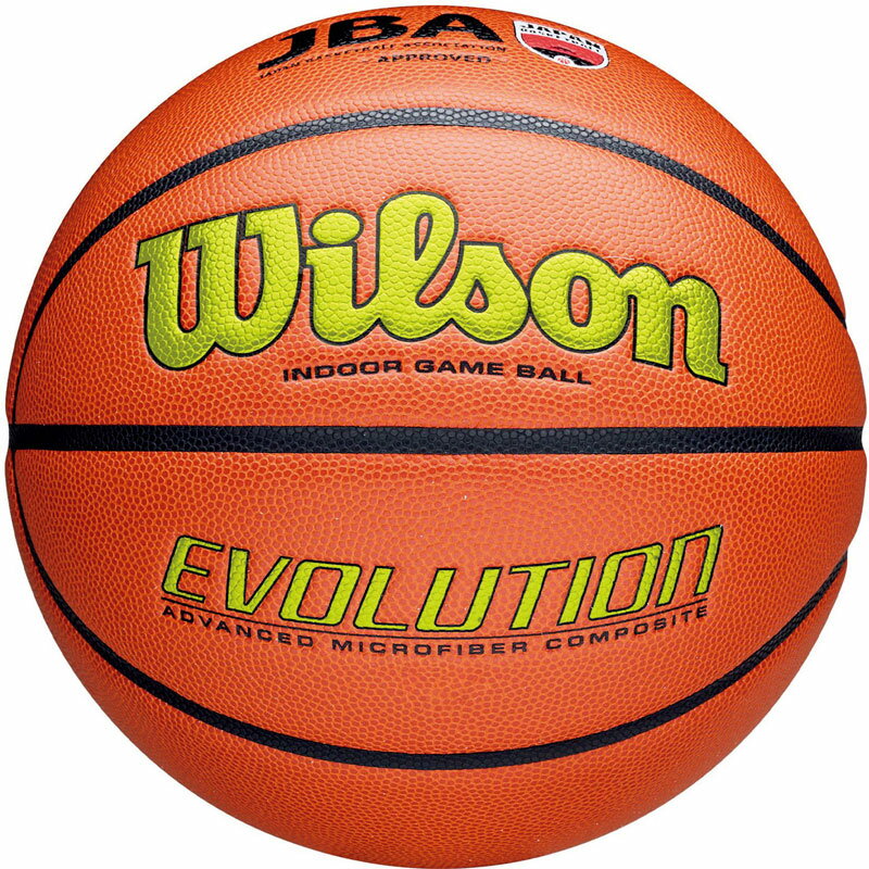 WILSON(ウィルソンバスケットボール)EVOLUTION JBA検定球 イエローバスケットボールボールバスケットボールW1024204B7