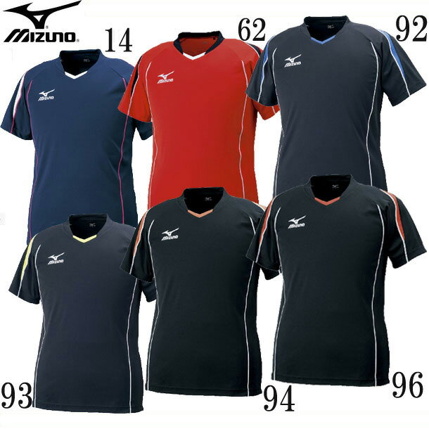 プラクティスシャツ【MIZUNO】ミズノバレーボールウェアー 半袖Tシャツ18AW（V2MA6087）