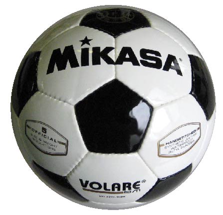 サッカーボール 5号球【mikasa】ミカササッカーボール（SVC50VL-WBK）