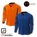 ウンドウ wundouベーシックロングスリーブサッカーシャツ P1930 110~150サイズ 無地(4)