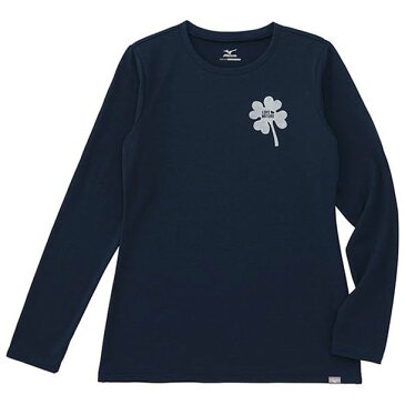 ブリーズライトスパンプリントTシャツ(レディース)(14マラードネイビー)【MIZUNO】ミズノ●アウトドア ウエア 長袖/半袖シャツ(A2JA533814)*60