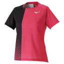 ゲームシャツ(ラケットスポーツ)(レディース)【MIZUNO】ミズノテニス ソフトテニス ウエア ゲームウエア(62JA0216)