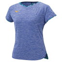 ドライサイエンスゲームシャツ (レディース)【MIZUNO】ミズノテニス/ソフトテニス ウエア ゲームウエア(72MA1203)