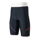 ミズノ MIZUNO アクアフィットネス用ハーフスパッツ 立体カップ付 スイム フィットネス水着 メンズ フィットネス N2JBA611