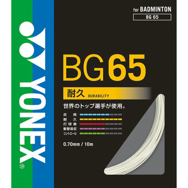 ミクロン65【Yonex】ヨネックスバドミントンストリングス(BG652)