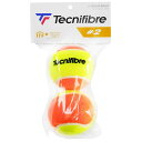 【ロット販売:入り数6】Tecnifibre(テクニファイバー)P+S STAGE 2 2 BALLS硬式テニス ボール 硬式テニスボール(TBP2OR1)