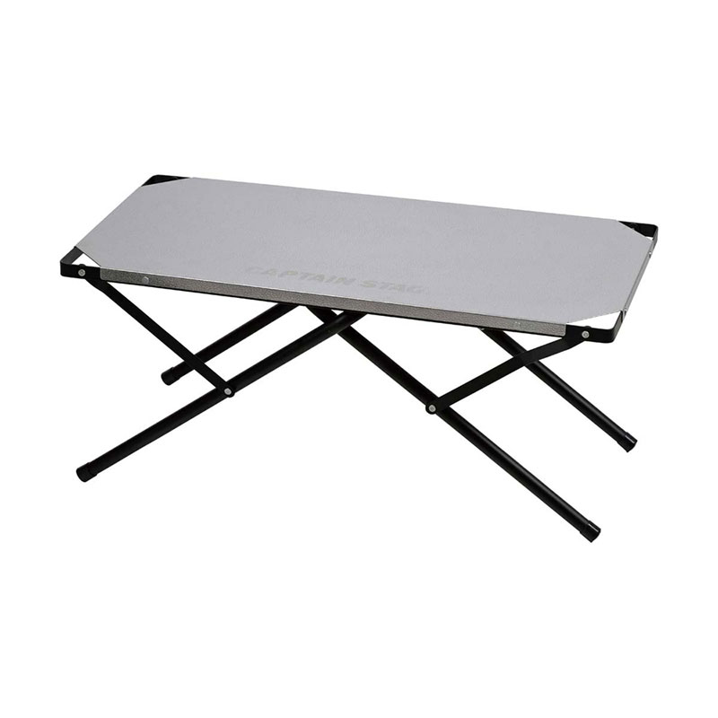 CAPTAIN STAG(キャプテンスタッグ)2way ステンレスサイドテーブル 60×30トレッキン...